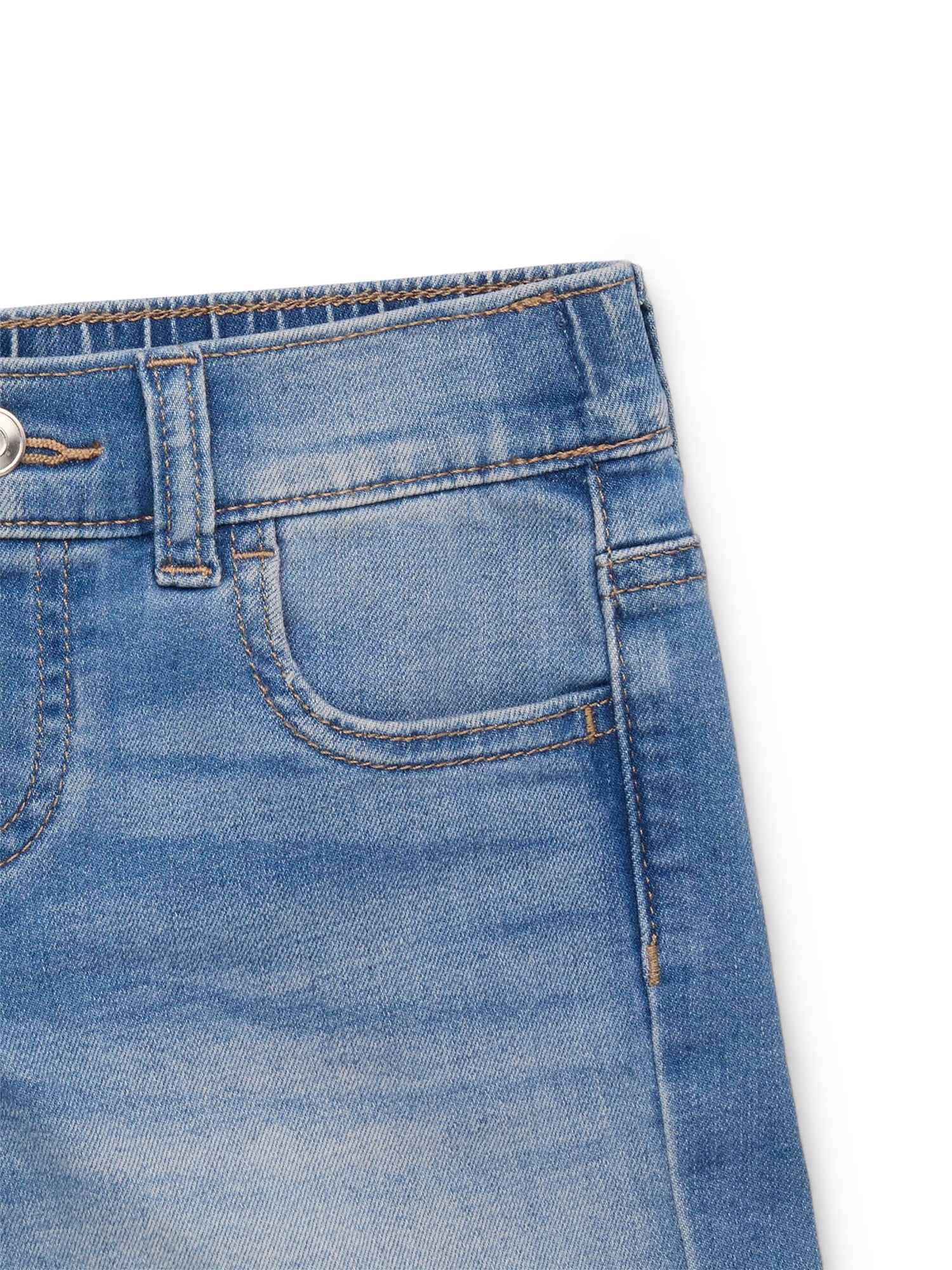 Wonder Nation Girls Denim Short, Sizes 4-18 & Plus