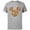 Athletic Heather, variant on Mickey Mouse Head and Ears Icon Fall Leaves - Short Sleeve Cotton T-Shirt for Adults - Customized-Athletic Heather