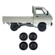 thumbnail image 2 of Neumáticos de plástico duro Llantas duraderas Negro/Rojo para 1/10th per RC Truck (paquete de 4) Llanta negra, 2 of 6