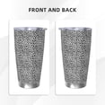 thumbnail image 3 of Cauagu Black Leopard Pattern 20oz Tumbler,Stainless Steel Vacuum Insulated Tumbler with Lid Insulated Coffee Mug Thermal Cup with Splash Proof Sliding Lid-Straw Two-piece Set, 3 of 8