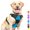 blue, variant on HYwys Dog Harness for Medium Dogs, Anti-Loss Dog Leash Vest Adjustable Easy on Puppy Harness Dog Chest Harness