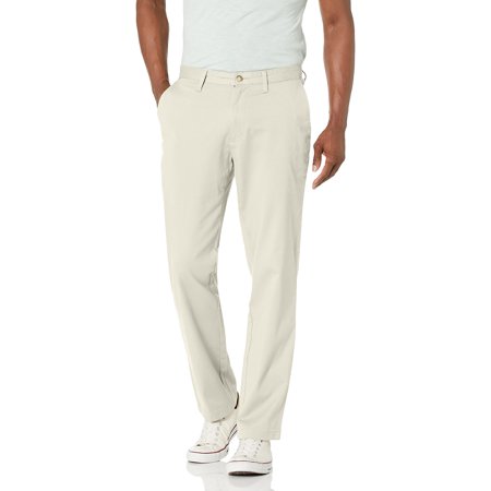 Nautica Men's Classic Fit Flat Front Stretch Solid Chino Deck Pant ...