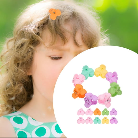 FRCOLOR  20 Pcs Ponytail Holder Clip Claw Mini Hair Clips Toddler