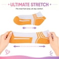 thumbnail image 3 of EALLCO Womens Quarter Socks 8 Pairs Athletic Performance Cushioned Running Workout Ankle Socks for Women, 3 of 9