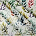 thumbnail image 3 of Leaf Round Tablecloth 60 Inch - Colorful Floral Leaves Table Cloth Spring Summer Botanical Foliage Table Covers Decorative for Holiday Kitchen Dinning Outdoor, 3 of 7