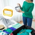 thumbnail image 5 of Uxcell 6.7"x2.4"x4.7" Clear Travel Toiletry Bags, Makeup Bags Cosmetic Pouch with Zipper Yellow, 5 of 5
