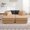 Camel, variant on Holaki 77.2" Boneless Modular Sectional Sofa Couch, 32D High-Resilience 2-Seater Couch with Throw Pillows, Teddy Fleece Fabric Convertible Sofa Couch with R-Shaped Chaise for Living Room, Green