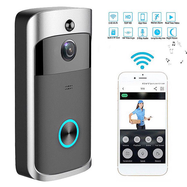 ITFABS Household Long Distance Door Bell with High Definition Camera