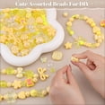 thumbnail image 4 of Assorted Acrylic Beads, 170-230PCS Yellow Cute Beads for Bracelet Making, Aesthetic GummyBear Bow Flower Candy Butterfly Kawaii Charms for Jewelry Making DIY Necklace Keychain Phone Charm, 4 of 12