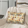 thumbnail image 3 of Easygdp 70s Hippie Style Pillowcase 20×30 inches, Throw Pillowcase with Invisible Zipper for Bedroom, Sofa, Office, 3 of 8