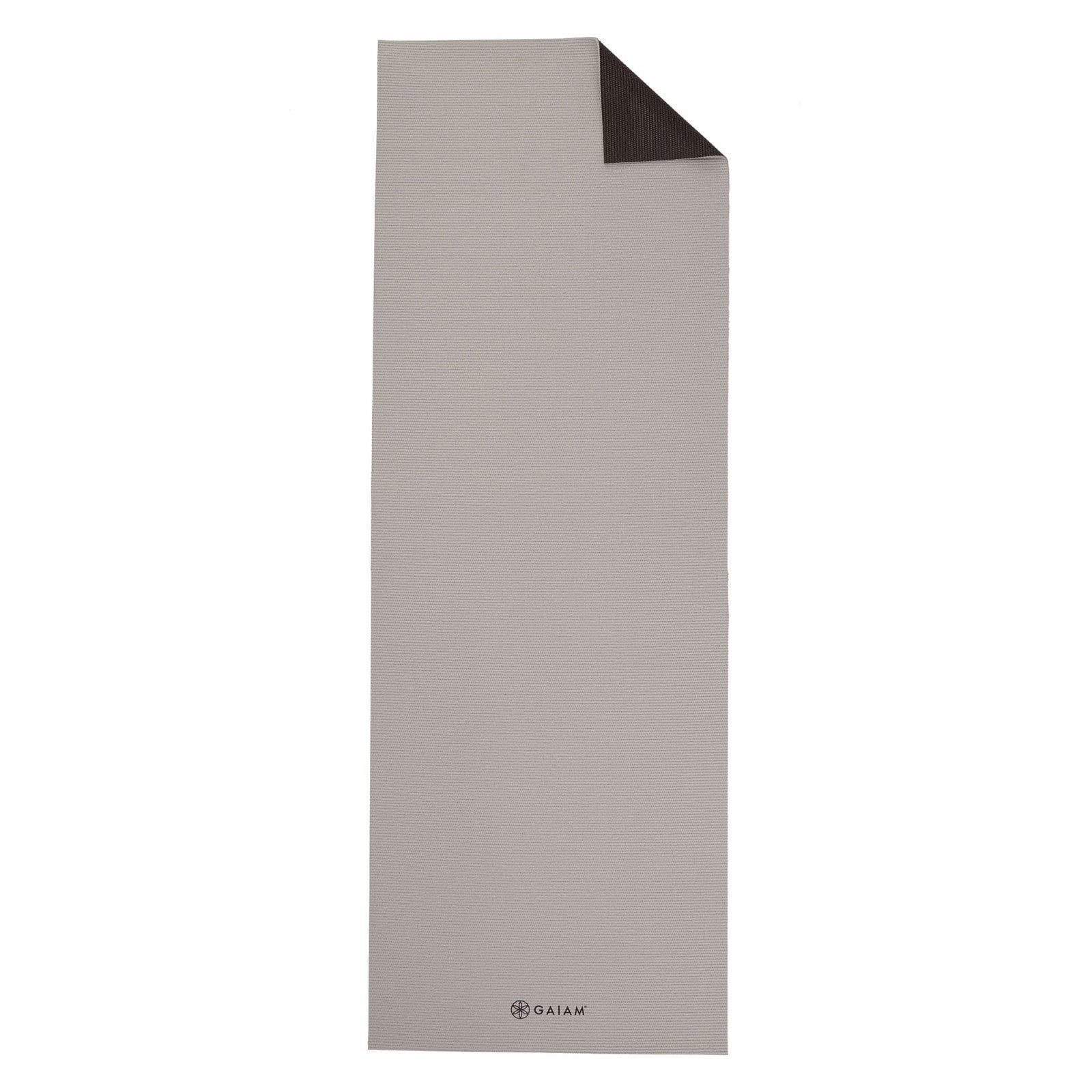 Gaiam Premium 2-Color Yoga Mat, Granite Storm, 5mm