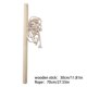 thumbnail image 3 of Organizador de Almacenamiento de Pinzas para El Pelo de Animales de Madera – Colgante de Cuerda para Decoración de Pared, Bloques de Madera Maciza con Múltiples Ranuras para Tarjetas, Organización De, 3 of 6
