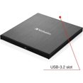 Verbatim External Slimline CD DVD BluRay Writer USB 3.2 Gen 1 Drive M