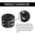 thumbnail image 5 of Winch Cable Hook Rubber Stopper with Allen Wrench, Rubber Rope Line Saver, Protects Towing Hook Synthetic Rope, Auto Accessories Universal for Car UTV ATV Winches (2, Black), 5 of 5