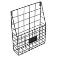 thumbnail image 3 of Milisten Hanging Wall Files Magazine Holder Decorative Organizer Metal Wire Mounted Storage Baskets, 3 of 6