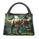 thumbnail image 1 of Balery Green Forest Dinosaur Bolsa de Aislamiento Portátil – Bolsa de Almuerzo con Forro de Aluminio Mejorado, Funda Impermeable y Fácil de Limpiar para Picnic y Caja de Almuerzo, 1 of 6