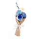 thumbnail image 2 of Ramo de flores de ganchillo, flores artificiales, elegante margarita tejida con cuidado, duradera. Azul, 2 of 9