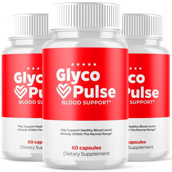 Glyco Pulse Blood Balance Support Pills Advanced Formula Vitamin Supplement GlycoPulse 180 Capsules
