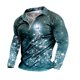 thumbnail image 4 of Pack De Playeras Para Hombre Camisa Navideña De Otoño E Invierno Para Hombre Camisa Superior Con Estampado De Árbol De Navidad En Capas Y Empalme De Colores Mixtos, 4 of 4