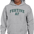 thumbnail image 2 of Arch Festive AF Hoodie Sweatshirt Unisex 4X-Large Grey, 2 of 5