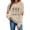 Khaki Sweatshirts, variant on Jsaierl Halloween Sweatshirts for Women Cute Ghost Print Pullovers Stretch Holiday Crewneck Long Sleeve Sweater Tops Halloween Party Supplies, Sizes S-2XL