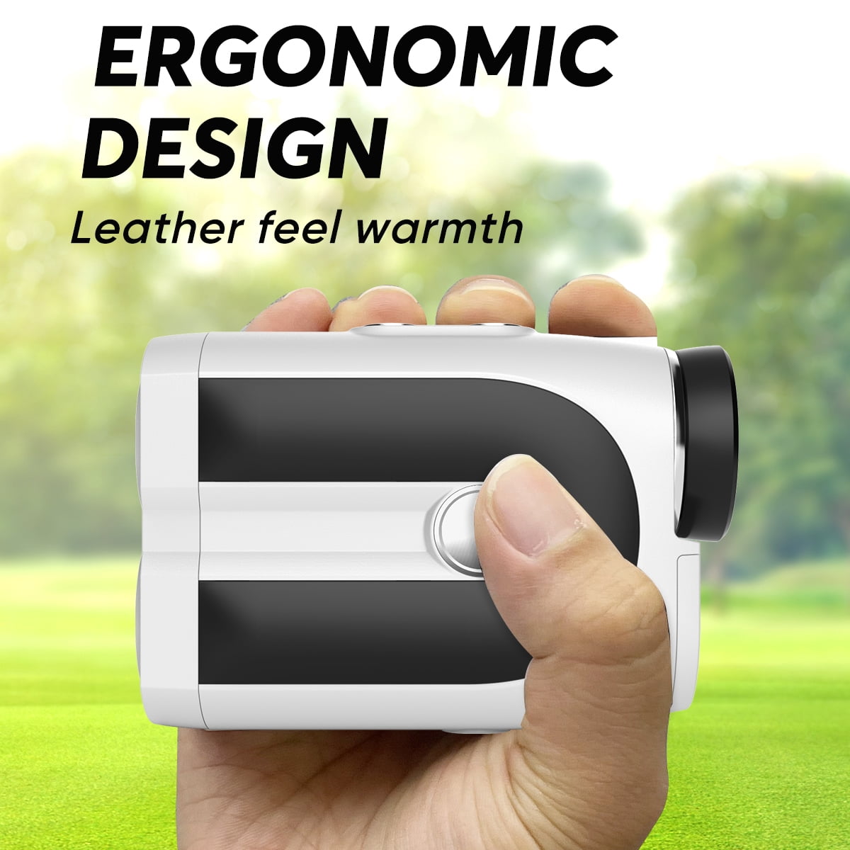 Rangefinder for Golf Hunting Laser Range Finder 800 Yards High-Precision with Flag Lock, White