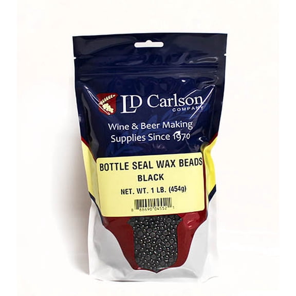 LD Carlson Black Bottle Seal Wax Beads 1 lb