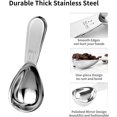 thumbnail image 2 of 2 Tablespoon Measuring Spoon, Coffee Scoop Stainless Steel With Accurate Measurement Short Handle Metal Spoons 2Pcs Set For Tea Sugar Flour (1 tbsp & 2 tbsp), 2 of 8