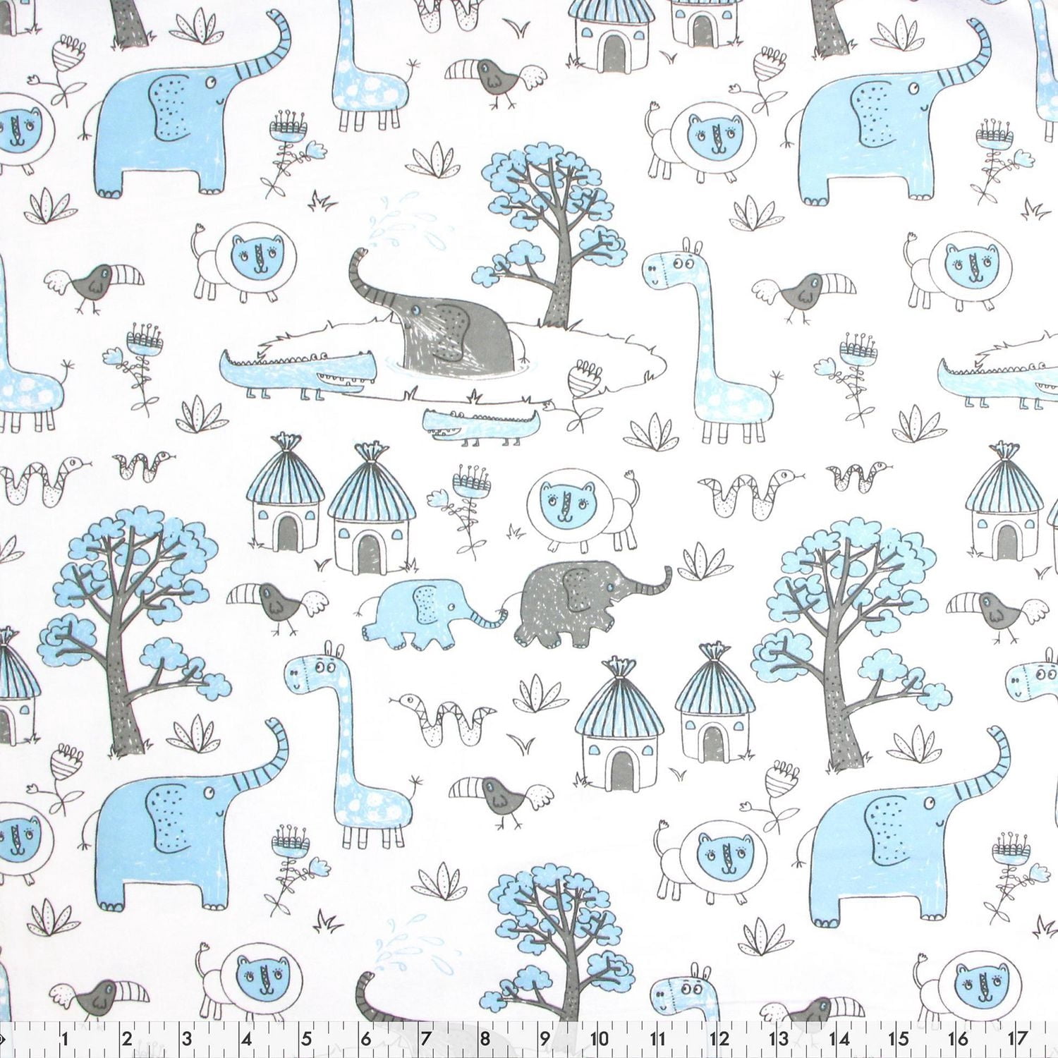 Ensemble de tissu pré-coupé en flanelle - bébé garçon
