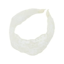 1 Pc Fashion Elegant Vintage Lace Wide Pentagram Hairband for Women for Girls White