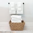 thumbnail image 4 of Noble Linens 6 Piece Farmhouse Cotton Bath Towel Set, White, 4 of 11