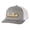 Heather Grey/White, variant on Disc Golf Retro Swirl Golfer Mens Embroidered Mesh Back Trucker Hat, Charcoal/Orange