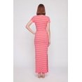 thumbnail image 3 of Women's Short Sleeve Striped Dress with Side Slit, 3 of 3