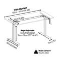 thumbnail image 2 of AnthroDesk Adjustable Manual Crank Desk (Black Frame), 2 of 2