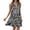 Z1#Black822, variant on Puliio Summer Dresses for Women Sleeveless Collared V Neck Geometric Print Tiered Flowy Casual Mini Dress
