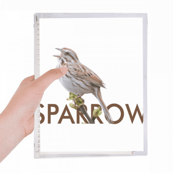 food throat sparrows birds notebook loose diary refillable journal statiry