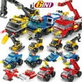 thumbnail image 2 of Amyove 6 In 1 Deformation Building Block Toys Engineering Vehicle Small Particles Building Bricks Gifts For Boys Girls, 2 of 8