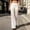 White, variant on Fengqque Women Sheer Lace Flare Pants High Elastic Waist Built In Stretch Lining Slim Full Length See Through Layered Trousers White XL