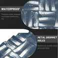 thumbnail image 2 of XMXT Shower Curtain Liner with Iron Hooks, Waterproof Vintage Woven Prints Shower Curtains for Bathroom Decor Accessories, 72 x 72 inches, 2 of 9