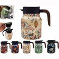 thumbnail image 4 of HLONK Raidley Vintage Floral Pattern Tea – Built-In Infuser Mini Hot Coffee Pot Office Stainless Steel Insulated Teapot Detachable Easy To for Kitchen, 4 of 9