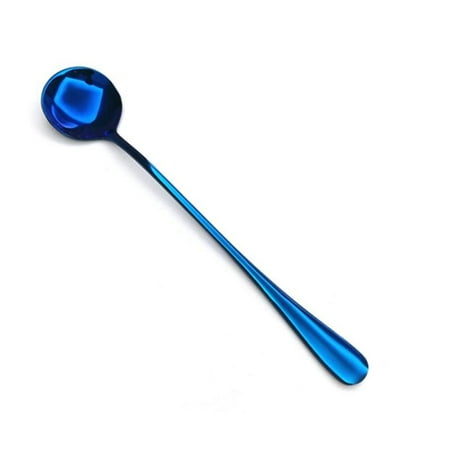 

2020 New Vacuum Plated Stainless Steel Coffee Spoon Long Handle Tea Spoon Kitchen Hot Drinking Flatware Drop Shipping