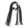 thumbnail image 2 of Bufanda de Hombre con Estilo Invierno Cálido Suave Flecos Rayas Borla Chal Largo Bufandas Regalo Blanco Soledad Los hombres de la bufanda, 2 of 10