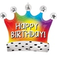 thumbnail image 2 of 27" Crown Happy Birthday Balloon, 2 of 2