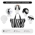 thumbnail image 3 of Travel Duffel Bag, Zebra Waterproof Carry On Overnight Tote Bags for Women/Men, Shoulder Weekender Gym Bag for Travel, Yoga, 3 of 5