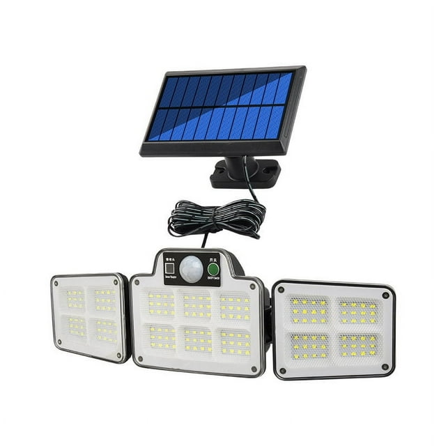 Luz de jardín LED, luz de pared solar para exteriores, impermeable, para pasillo, jardín, luz de calle con inducción del cuerpo humano