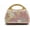 A-pink, variant on Sequins Flowers Evening Bag Purse Clutch for Women, Bohemian Handmade Woven Bag Purse Wooden Handle Chain Bag