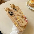 thumbnail image 3 of for iPhone 14 Pro Max Phone Case, Kawaii iPhone 13 Pro Max Phone Case, Cute 3D Bear Phone Case, Silicone Shockproof Phone Case for Women and Girls, 3 of 13
