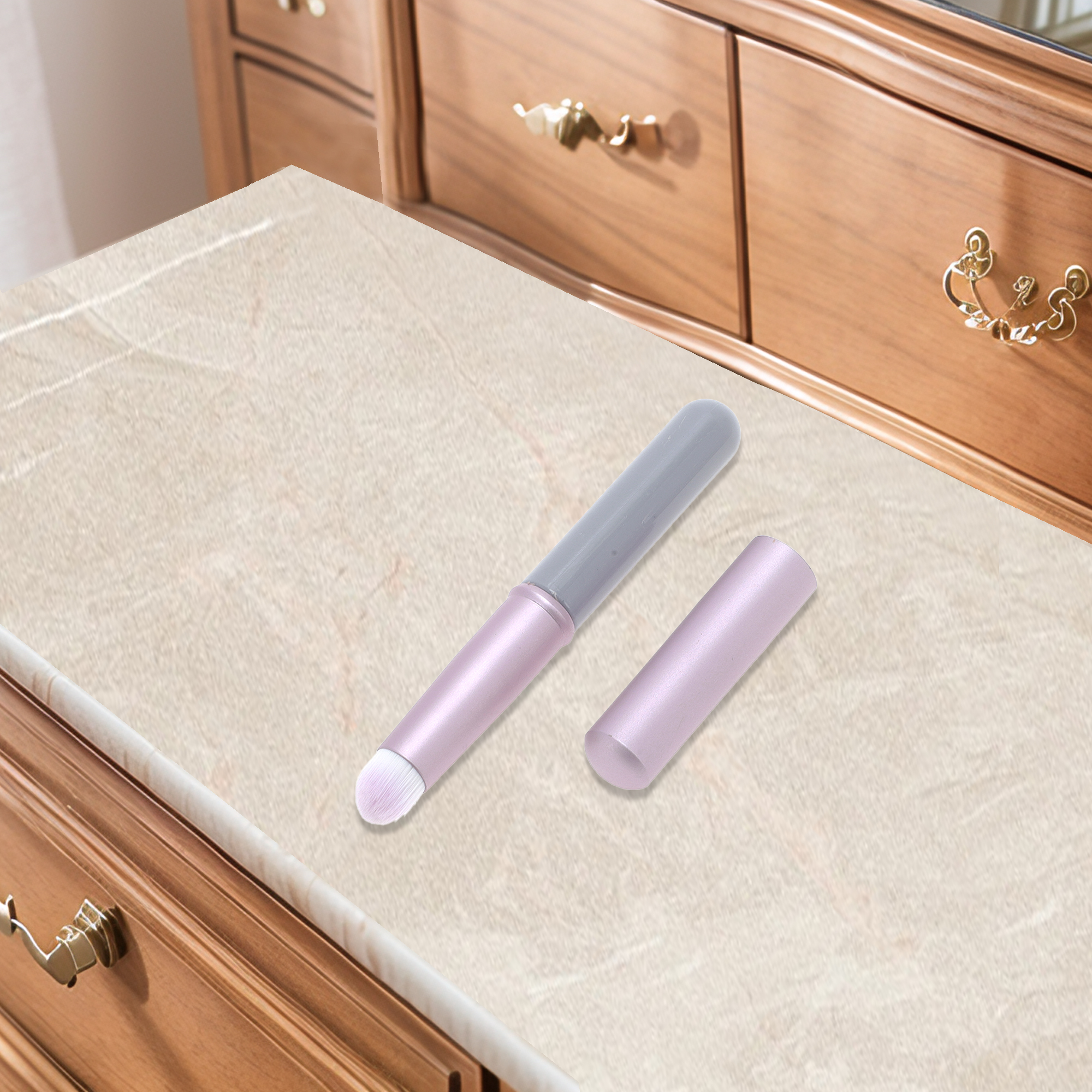 Unique Bargains 1 Pc Lightweight Blending Brush for Everyday Makeup  Purple