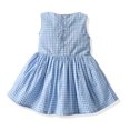 thumbnail image 6 of LYMAYTER Kids Baby Girls Plaid Sleeveless Dresses Newborn Summer Sweet Princess Dress with Sun Hat 2PCS 13 Months-5 Years, 6 of 9