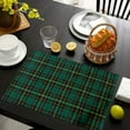 thumbnail image 5 of Wzzjkit Christmas Placemats Table Placemats, Red and Green Plaid Christmas Place Mats, 12x18 Inch Winter Xmas Holiday Table Mats for Party Kitchen Dining Decoration, 5 of 7